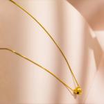 Round Bead Pendant Necklace For Party Jewelry Gift