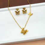 Luxury Butterfly Set – Necklace, Bracelet, Earrings & Ring