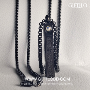 Ayat Al-Kursi Lens Locket – Black Edition