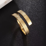 Ayat Al-Kursi Finger Ring – Gold Edition