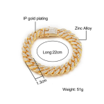 Diamond Cut Cuban Wristband – Gold Edition | Giftlo Exclusive