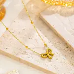 Hollow Bowknot Pendant Necklace