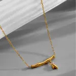 Elegant Bamboo Pendant Necklace