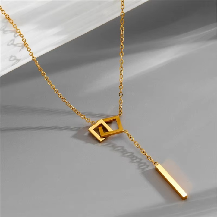 Fadeless Titanium Long Chain Necklace