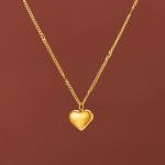 18K Gold LOVE Heart Pendant
