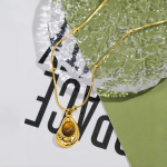 Tiger’s Eye Waterdrop Necklace