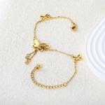 Fairy Butterfly Hollow Out Charm Anklets – Gold Plated PVD Elegant Woman's Statement